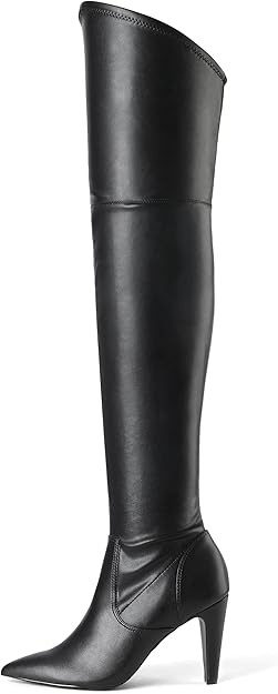 DREAM PAIRS Women's Thigh High Boots Over The Knee Heels Long Sexy Pointed Toe Boots | Amazon (US)