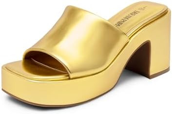 DREAM PAIRS High Chunky Platform Heels for Women Fashion Comfort Slip on Square Open Toe Block He... | Amazon (US)