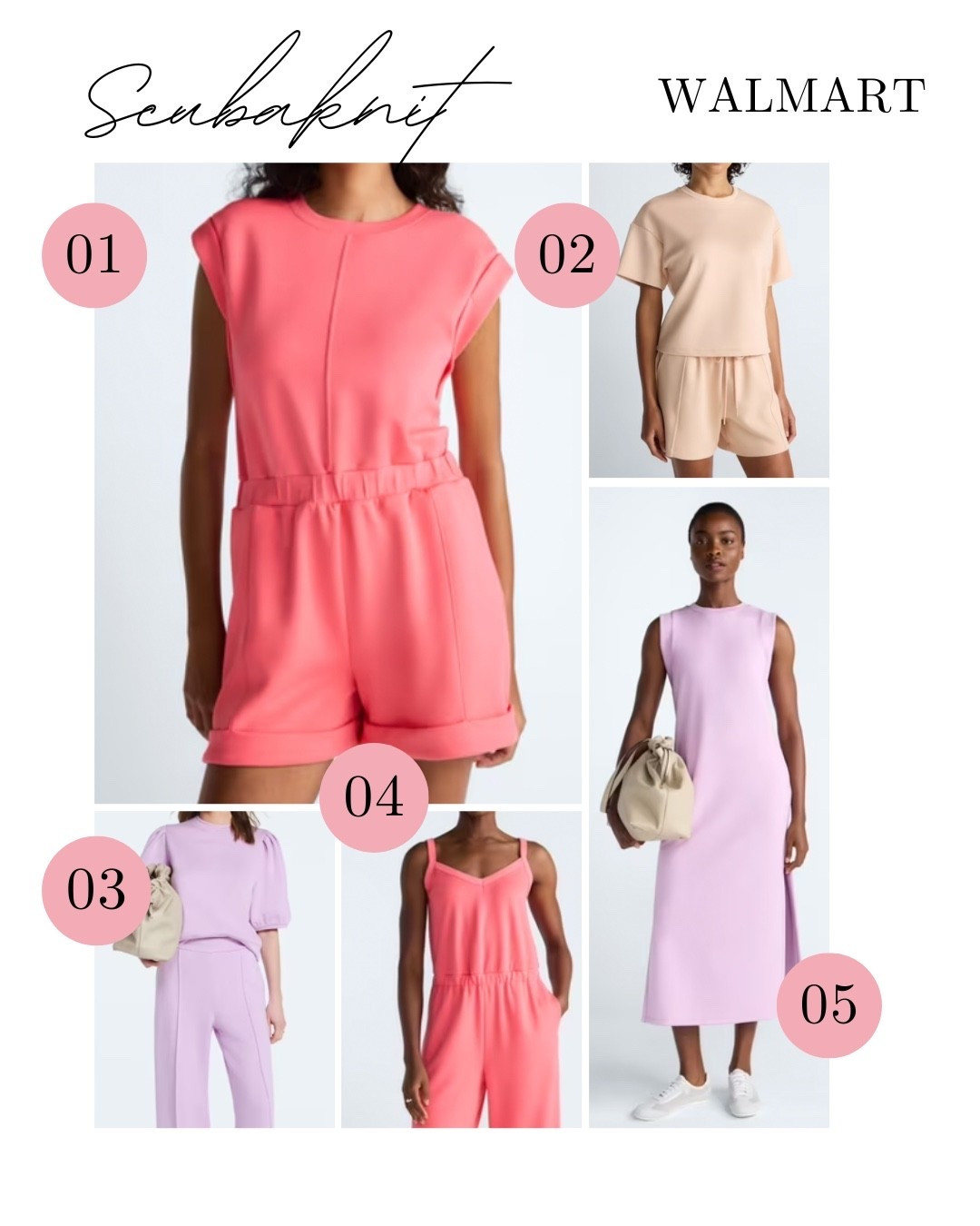 Cozy meets chic! ✨ If you haven’t already tried the Scuba Knit collection from Walmart it is soft, stylish, and perfect for everyday wear. Whether you're running errands or relaxing at home, you'll stay comfortable while looking effortlessly put together this summer! 💕🌸☀️And the summer colors are 👏👏👏

#LTKSeasonal #LTKMidsize