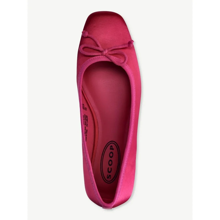 Scoop Women's Square Toe Ballet Flats - Walmart.com | Walmart (US)