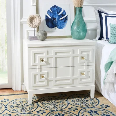Holdenville 2 - Drawer Solid Wood Bachelor's Chest in White | Wayfair North America