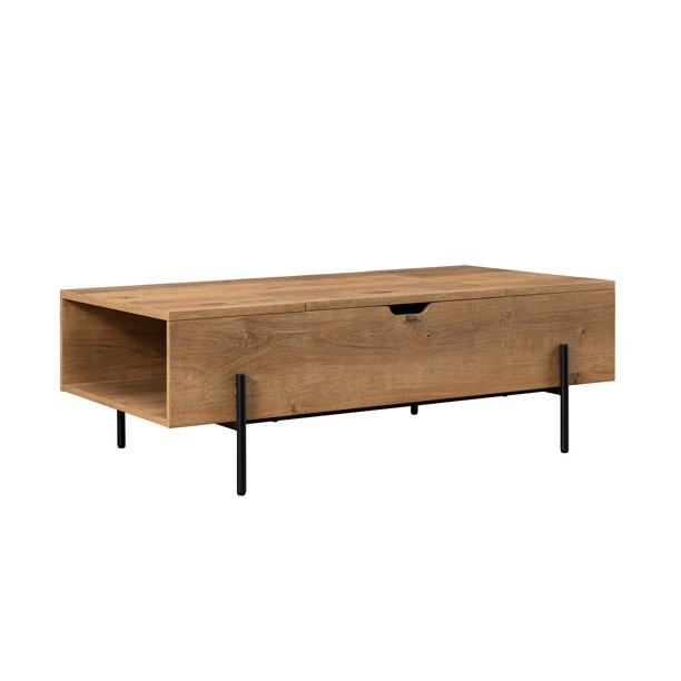 Gap Home 43" Modern Lift-Top Coffee Table with Side Storage, English Oak - Walmart.com | Walmart (US)