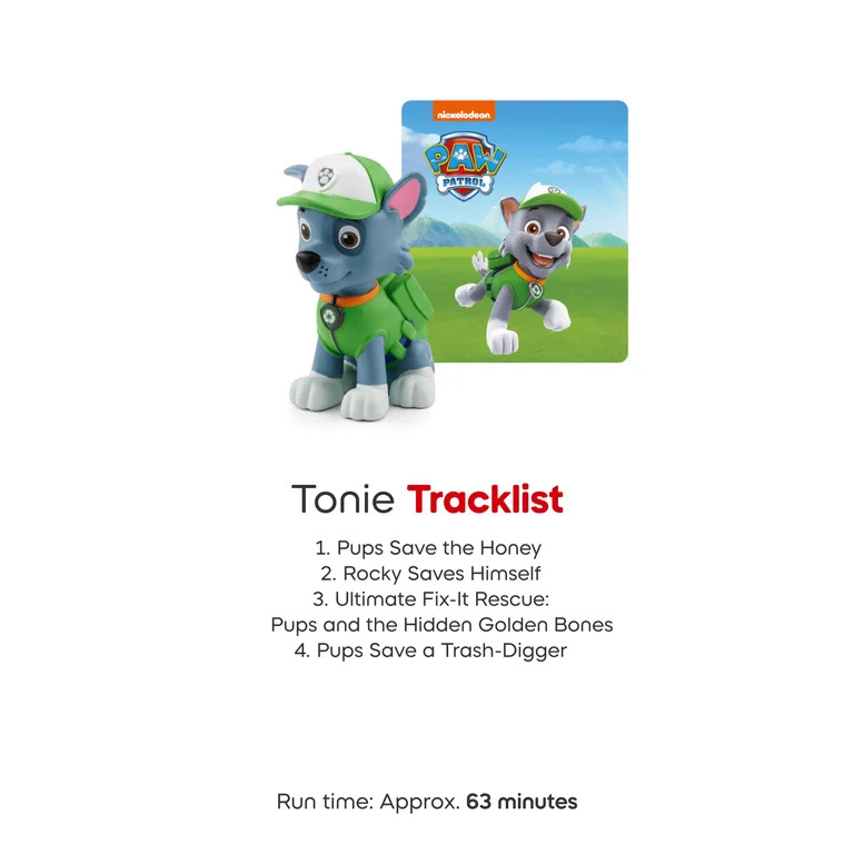 tonies Paw Patrol Rocky Audio Play Figurine for Toniebox Portable Speaker, Small, Multicolor, Pla... | Walmart (US)