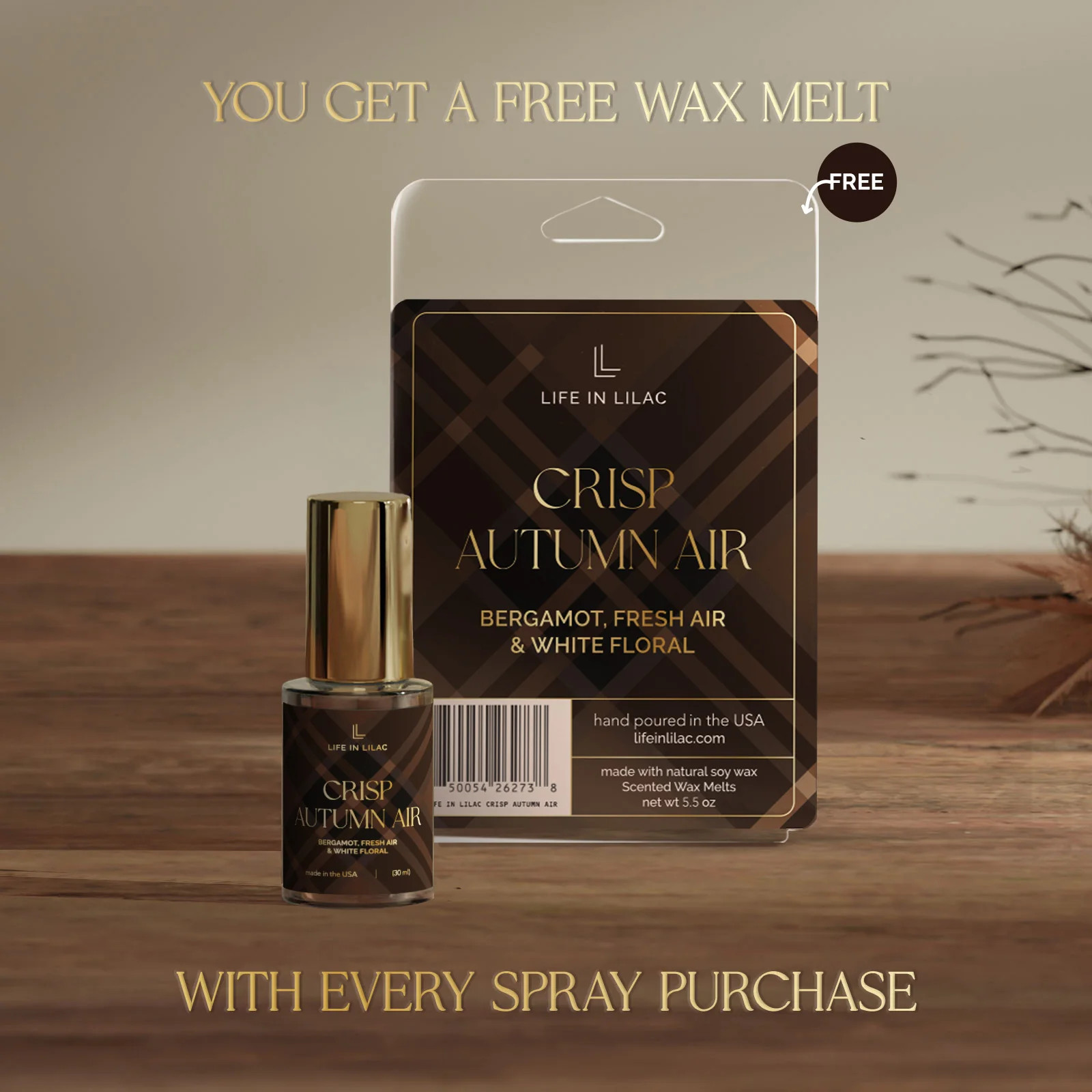 Crisp Autumn Air Home Fragrance & Wax Melts Bundle | Life In Lilac