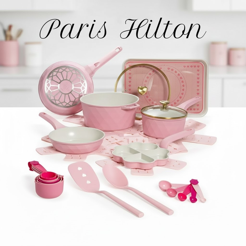 Cooking just got THAT’S HOT 🔥✨
Obsessed with the Paris Hilton cookware & bakeware sets — pink, gold, nonstick, and SO cute in the kitchen. Turning everyday meals into a whole aesthetic 😍🍳
#parishilton #parishiltonhome #parishiltoncookware #cookware #kitchenaesthetic #ltkhome #ltkfinds #homesetup #kitchenglam #pinkkitchen #dealalert #homefavorites

#LTKGiftGuide #LTKHoliday