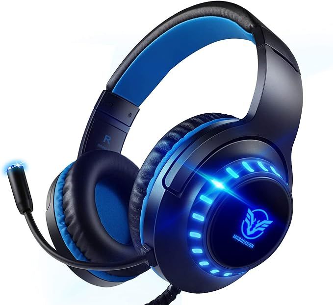 Pacrate Gaming Headset with Microphone for Laptop Computer PC Xbox Headset Noise Cancelling Headp... | Amazon (US)