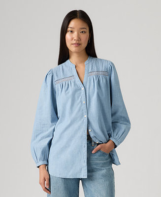 Women's Madeline Long-Sleeve Top | Macy's