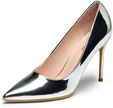 GENSHUO Women's Closed Toe Stiletto High Heels Dress 4 Inch Heeled Pointed Toe Party Homecoming W... | Amazon (US)