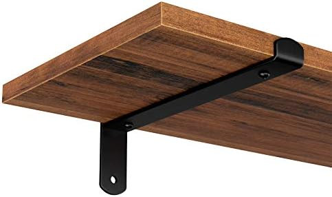 SONGMICS Wall Shelves, Floating Shelves Set of 2, Rustic Decorative Shelves, Retro Style, 23.6 x ... | Amazon (US)