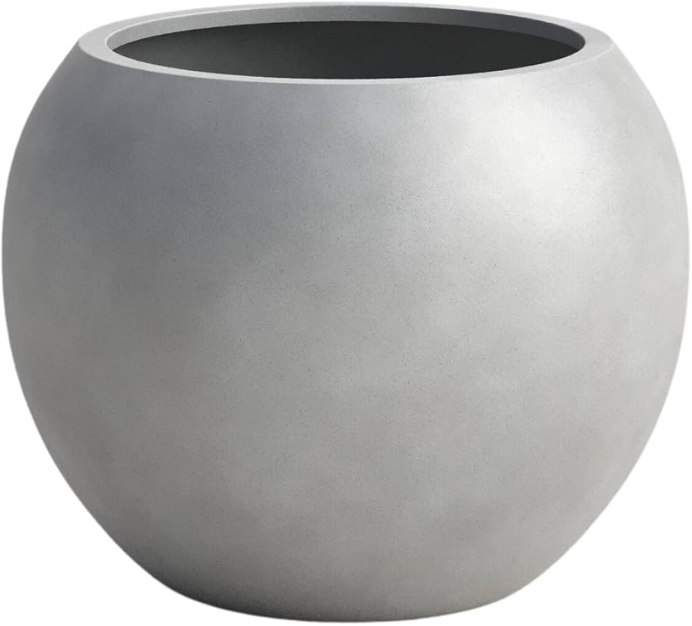 DTY Signature Mount Sherman Lightweight Durable Modern Fiberstone Sphere Planter for Indoor & Out... | Amazon (US)