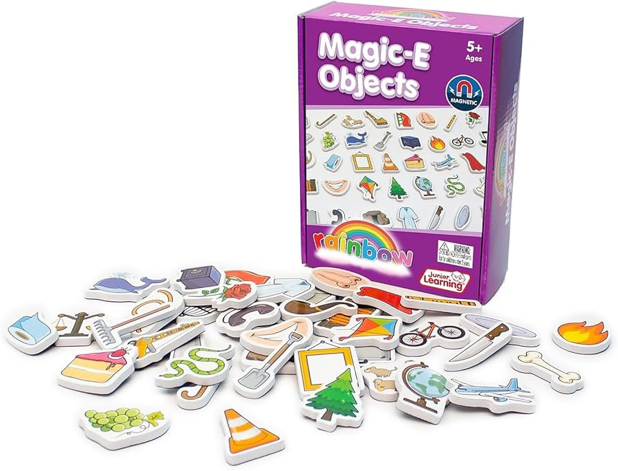 Junior Learning Magic-E Objects - Magnetic Learning Foam Objects, Multi Small | Amazon (US)