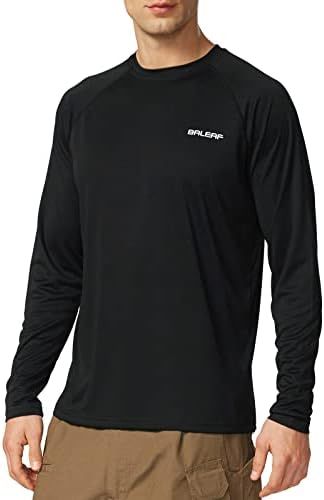 BALEAF Men's Sun Protection Shirts UV SPF UPF 50+ Long Sleeve Rash Guard Fishing Running Quick Dr... | Amazon (US)