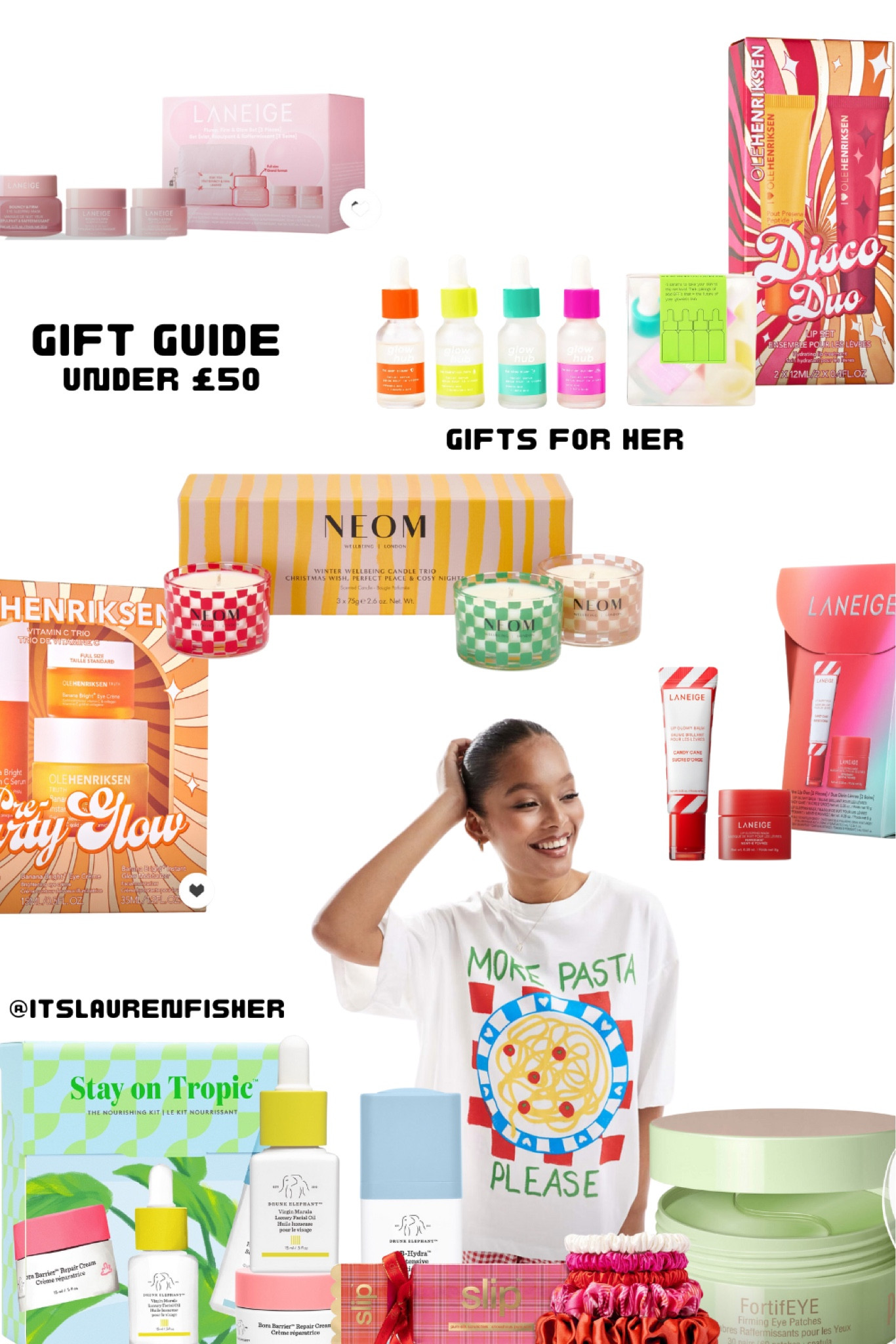 Christmas gift guide for the beauty girl under £50 💗

laneiege / ole henriksen / neom / drunk elephant / beauty / skincare / christmas gift / gift guide / christmas gifts for her / christmas gift guide / christmas gift ideas / christmas gift guide for her / christmas gift guide 2024 / gift ideas for women / gift guide for her / last minute / autumn / winter / 2024 

#christmasgift #christmasgiftguide #christmasgiftsforher #giftguide2024 #giftguideforgirls



#LTKuk #LTKgiftguide #LTKbeauty