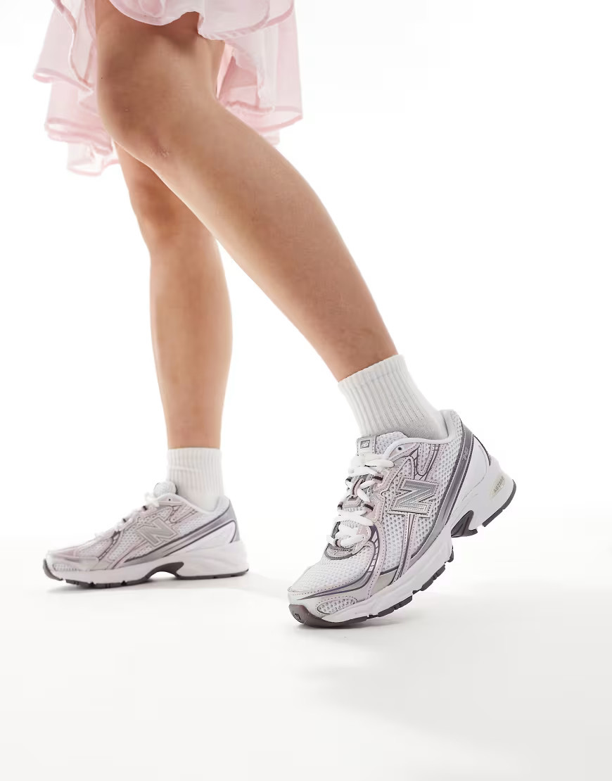 New Balance 740 sneakers in silver and pink | ASOS (Global)