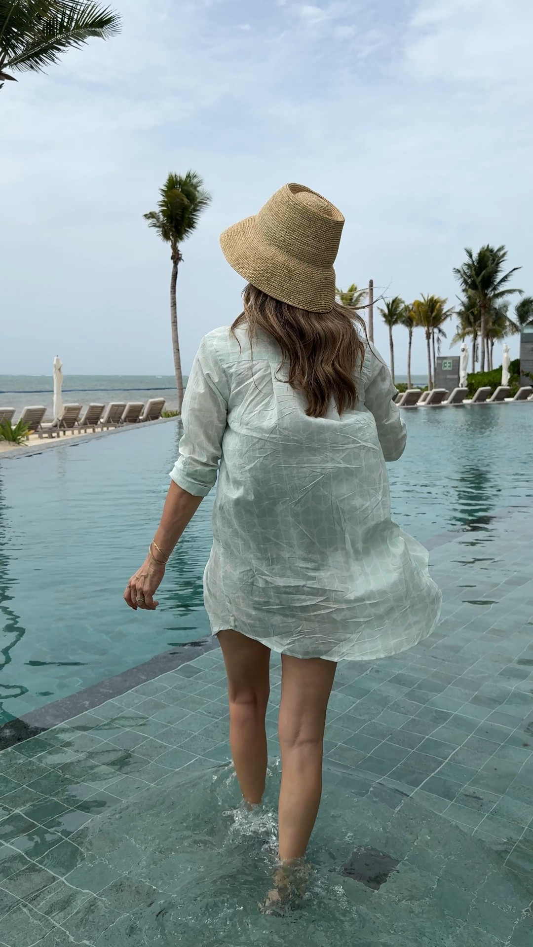 Julia Amory cover-up wearing. XS. 
Done on sake +25% additional off 

Jewerly 25% off now too 
-swim size Small  double lined to hold you in. Fit is incredibly flattering 

#LTKSaleAlert #LTKTravel #LTKOver40