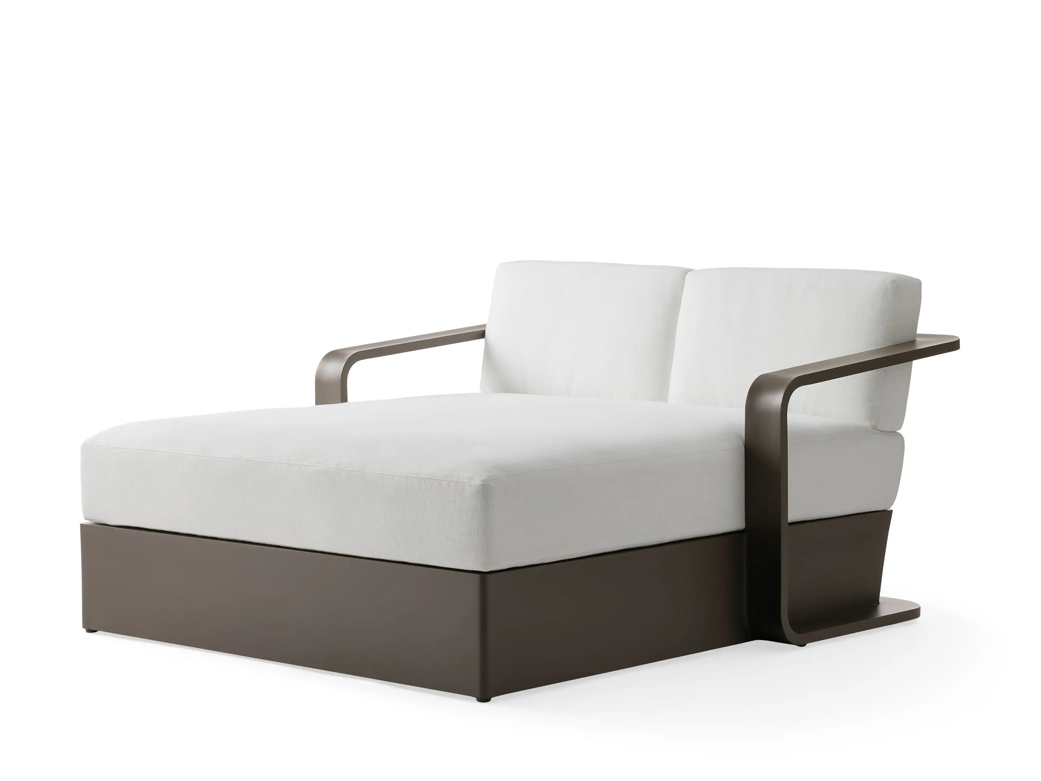 Sonoma Outdoor Aluminum Daybed in Savona Snow | Arhaus