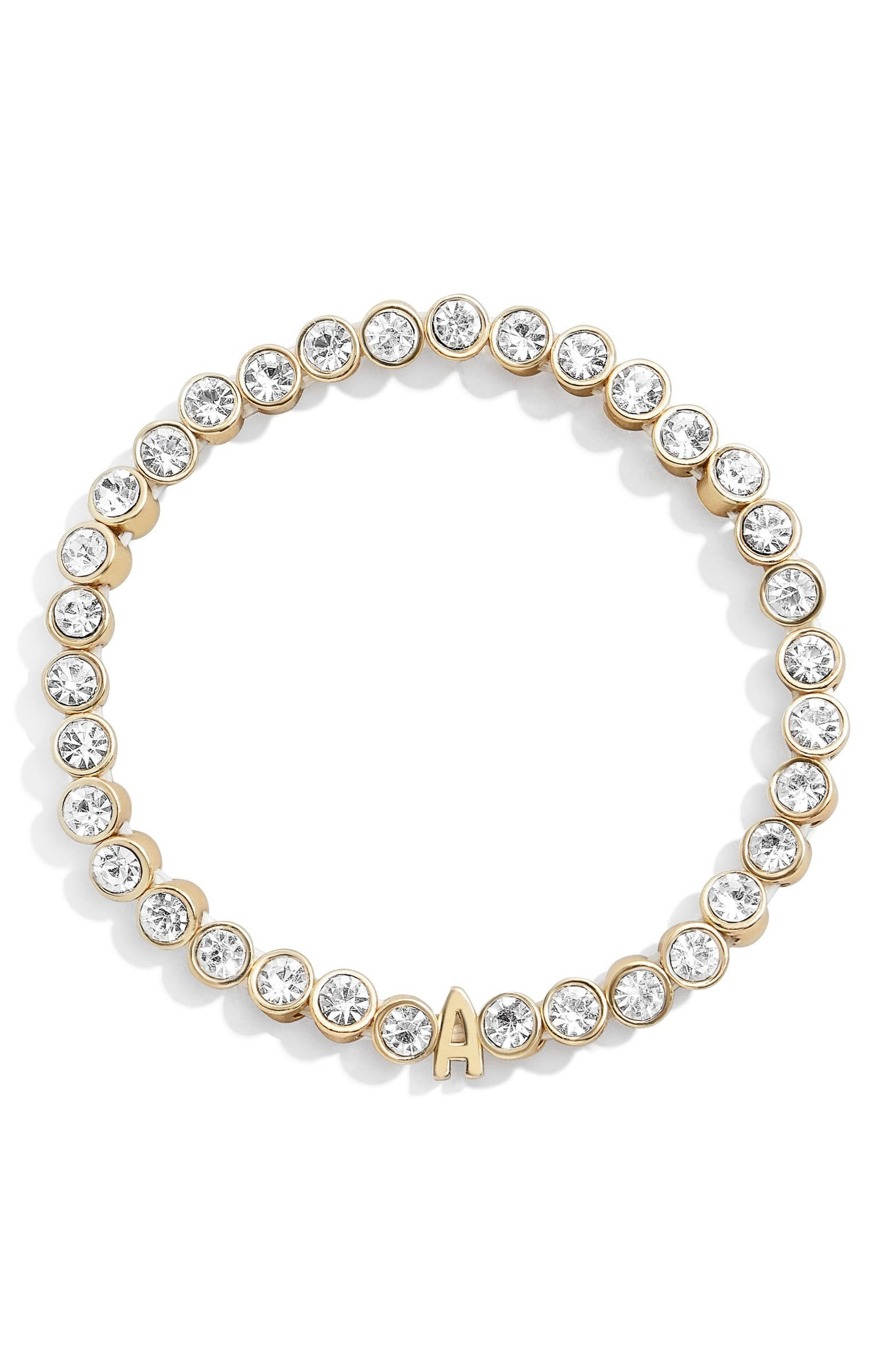 Initial Crystal Beaded Stretch Bracelet | Nordstrom | Nordstrom