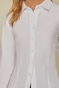 Cotton Button-Front Shirt | Forever 21 | Forever 21 (US)