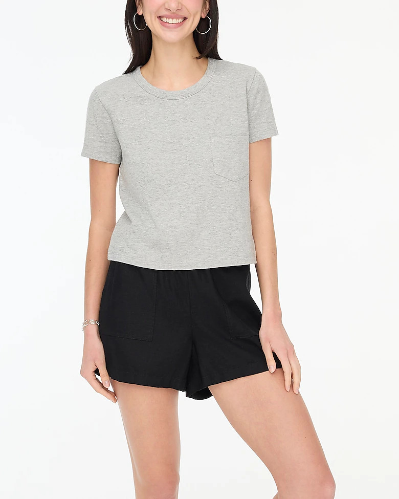 Cropped girlfriend crewneck tee | J.Crew Factory