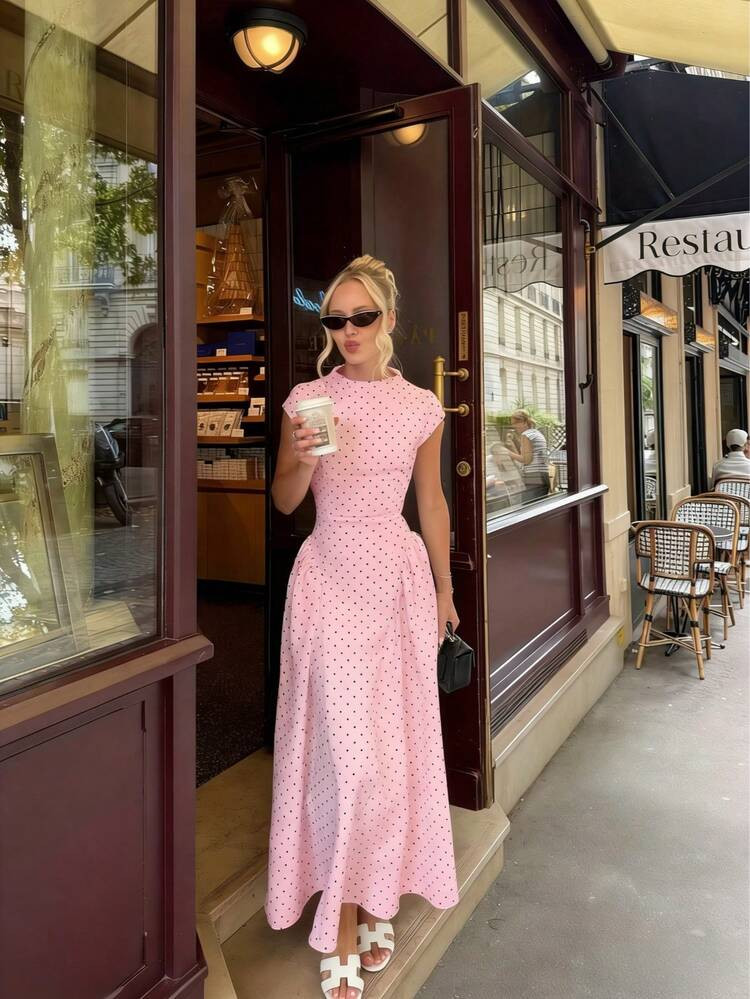 Lightweight All-Over Print Patchwork Casual Party Elegant Loose Dress, Vacation Graceful Dress. N... | SHEIN