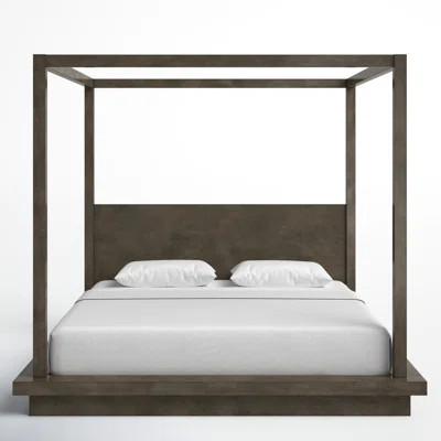 Brooks Solid Wood Low Profile Canopy Bed | Wayfair North America