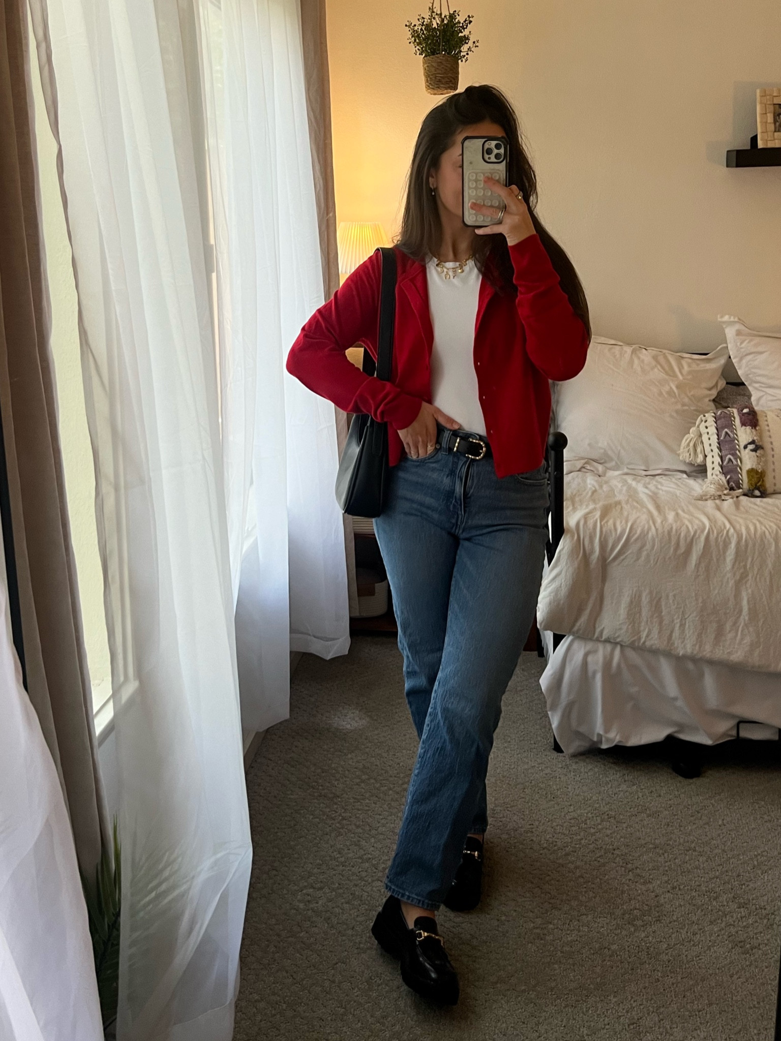 OOTD! Perf work outfit for business casual & love how affordable this cardigan is 🫶🏼 I have a small in it, runs big! 

#LTKWorkwear #LTKFindsUnder50 #LTKFindsUnder100