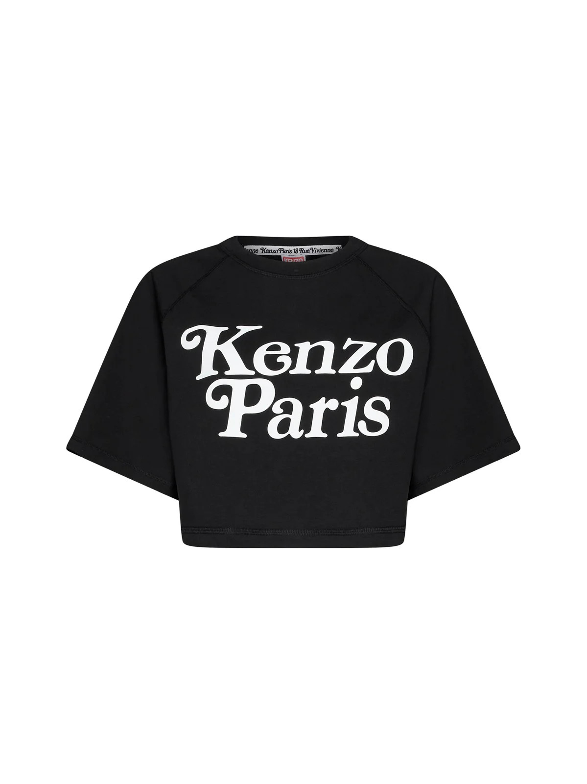 Kenzo Logo Printed Cropped T-Shirt | Cettire Global