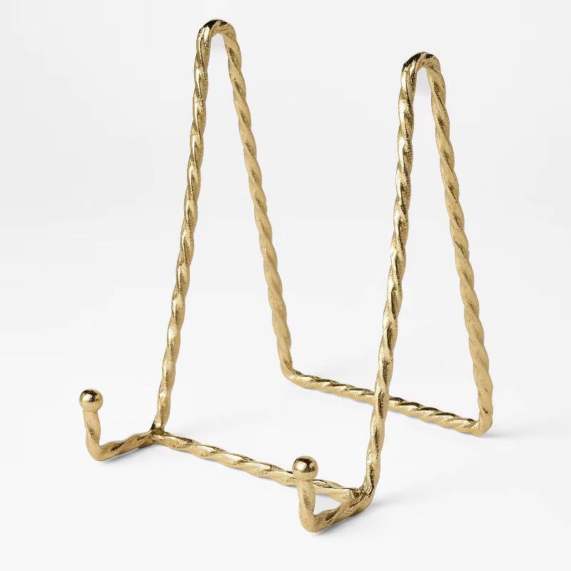 Twisted Brass Book Holder Gold - Threshold™ designed with Studio McGee | Target