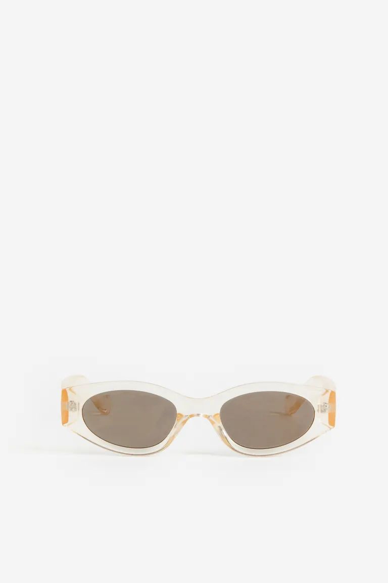 Oval Sunglasses - Olive green - Ladies | H&M US | H&M (US + CA)