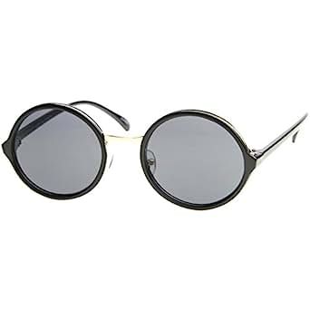 zeroUV - Vintage Inspired Classic Round Circle Sunglasses w/ Metal Bridge | Amazon (US)