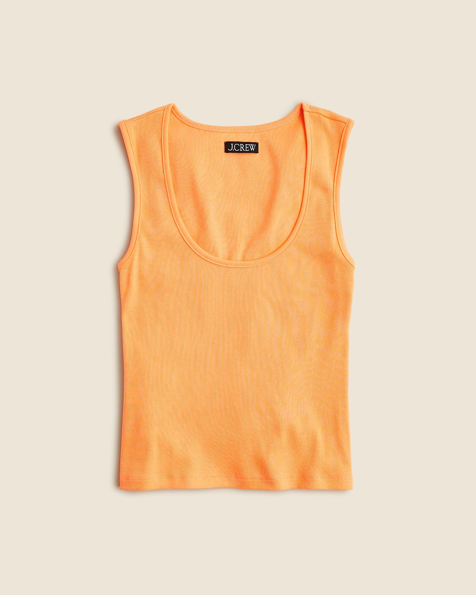 Fine rib scoopneck tank top | J. Crew US