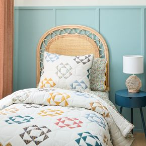 Misha & Puff Patchwork Triangle Quilt & Shams | West Elm (US)
