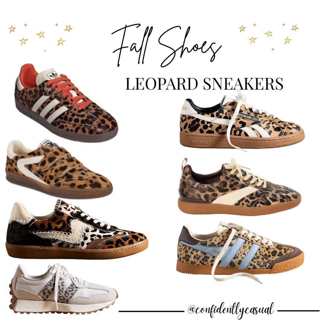 Fall sneakers. Leopard sneakers. Fall shoes. Adidas sneakers. Dolce vita. Gola sneakers. Anthropologie sneakers. 

#LTKSeasonal #LTKShoeCrush #LTKSaleAlert
