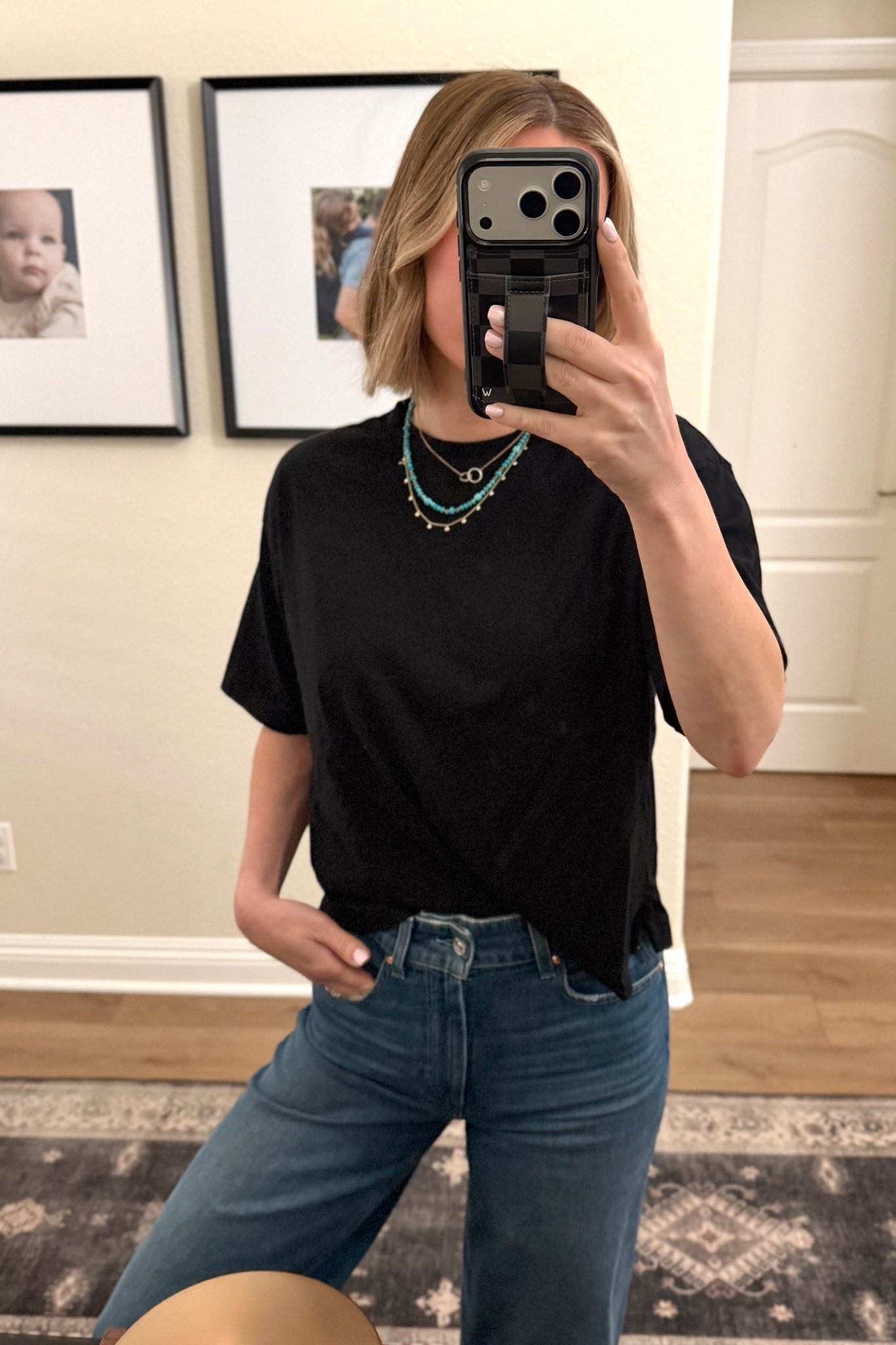 OOTD. Boxy organic Cotton Amazon shirt is perfect and under $15. Loved my necklace stack. 

#LTKootd #LTKOver40 #LTKSeasonal