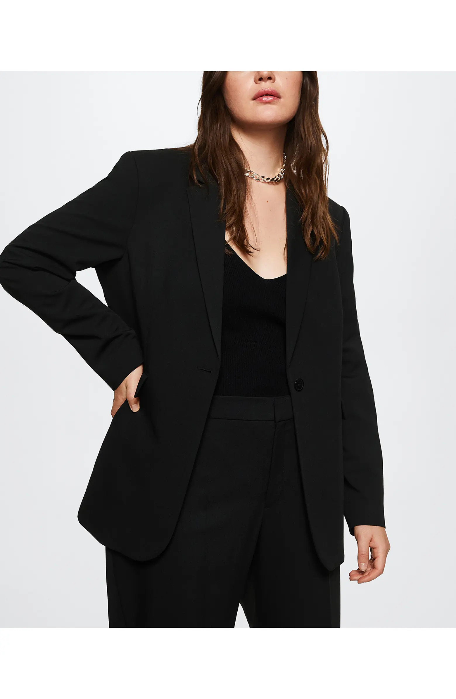 MANGO Fitted Suit Blazer | Nordstrom | Nordstrom