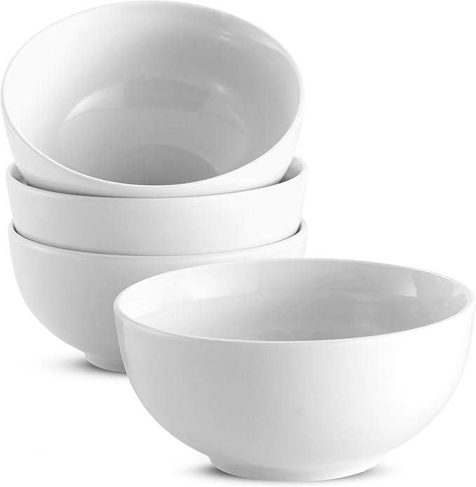KooK Ceramic Cereal Bowls, Microwave, Dishwasher and Freezer Safe, Porcelain Dishes for Soup, Pas... | Amazon (US)