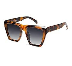SOJOS Vintage Oversized Square Cat Eye Polarized Sunglasses for Women Trendy Fashion Cateye Style... | Amazon (US)