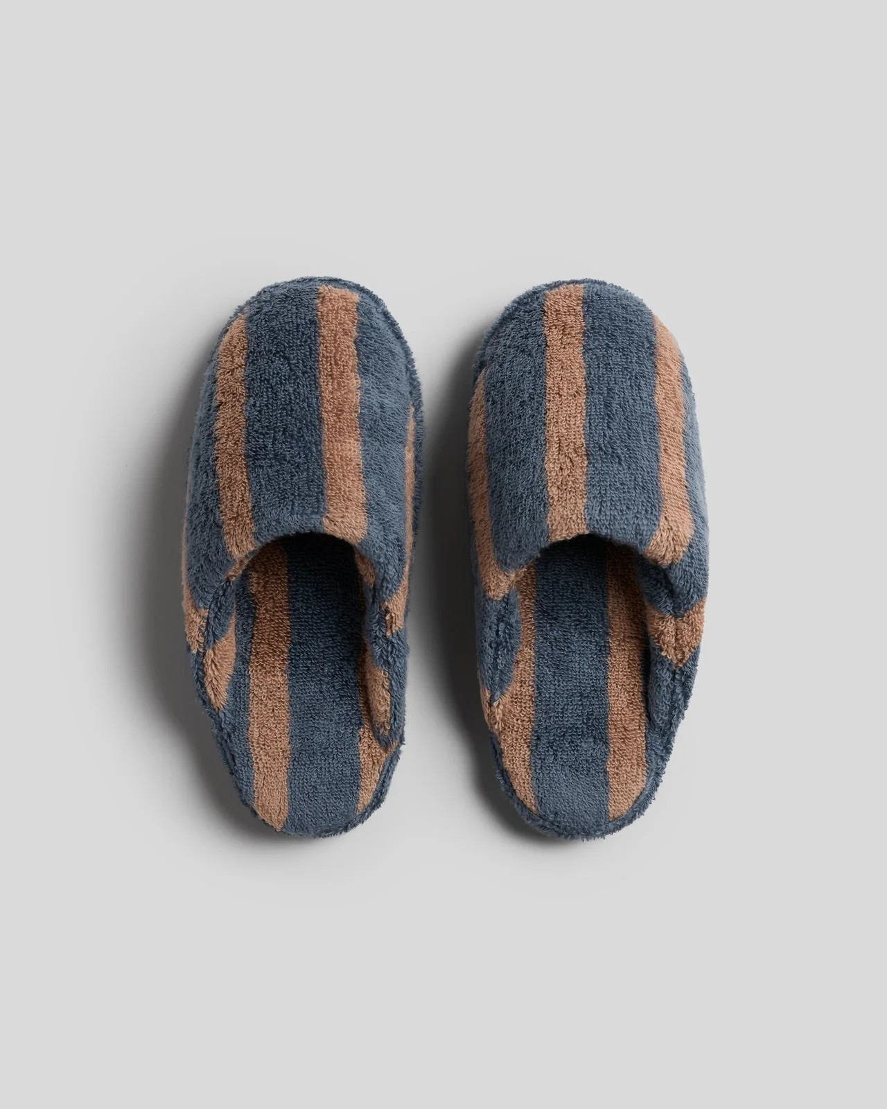 Terry Stripe Slippers (Dusk and Adobe) | Parachute