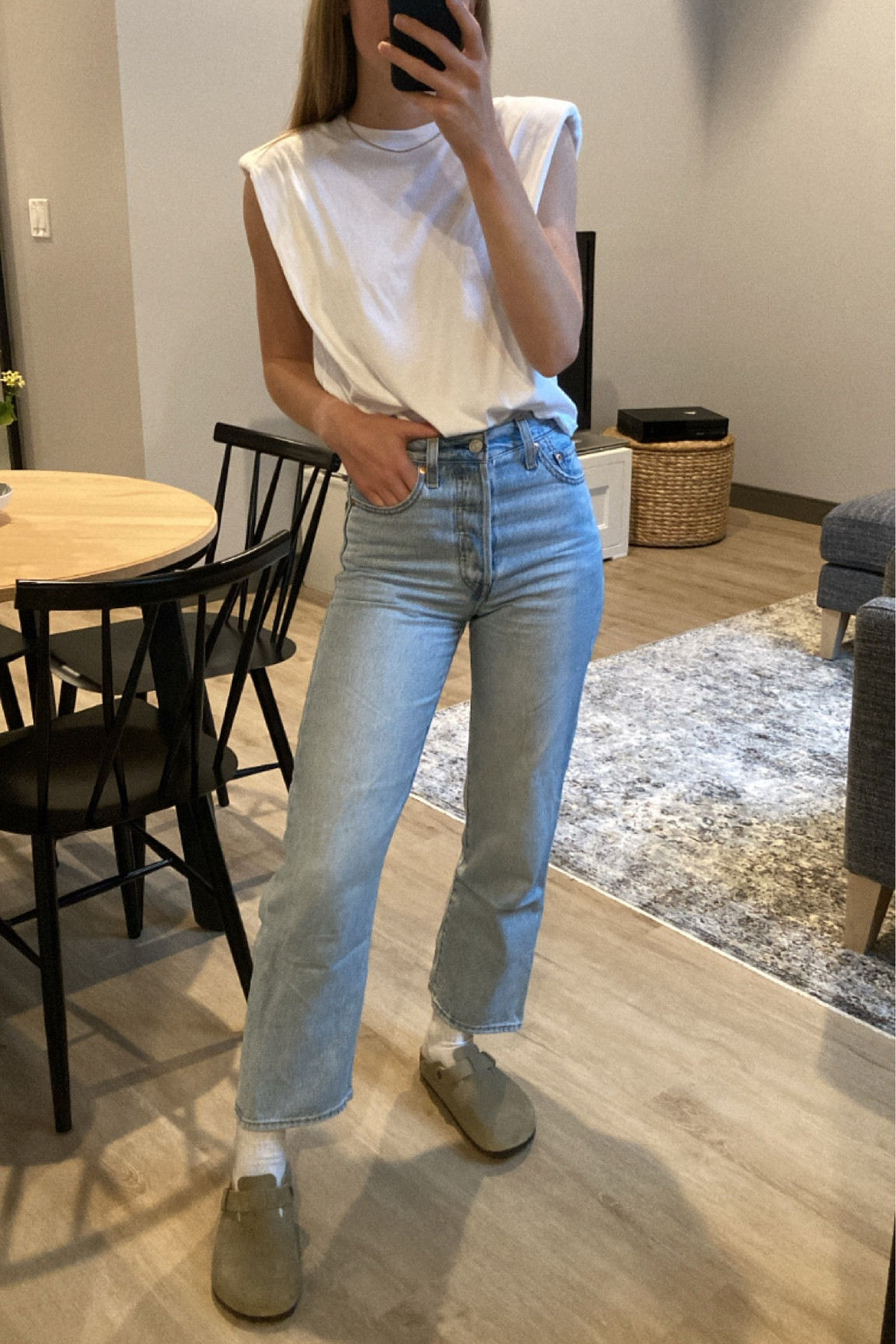 Shirt and socks are aritzia!!