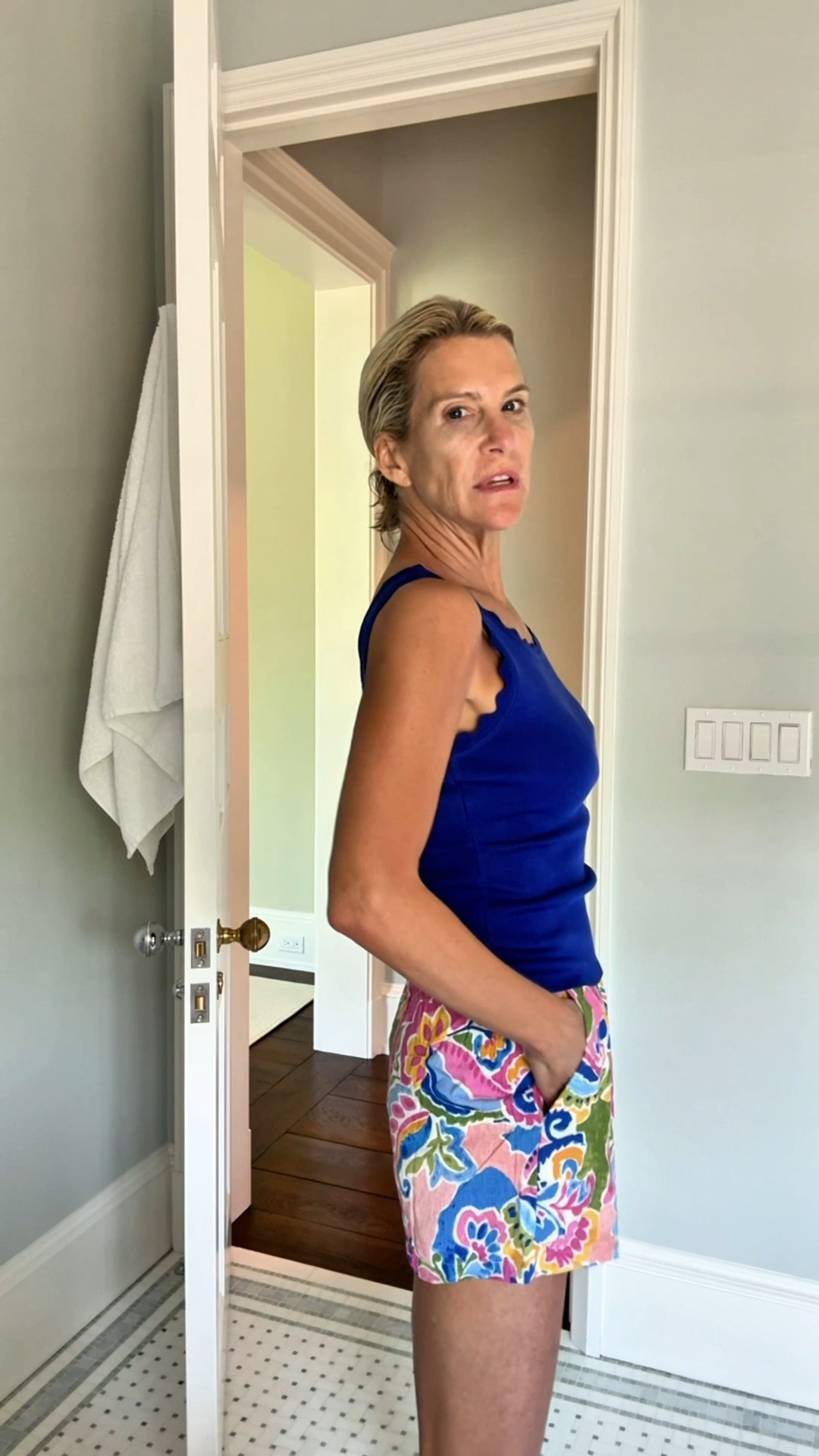 Test little summer shorts outfit! The scallop on this little knit tank is adorable.

#LTKootd #LTKOver40 #LTKSaleAlert