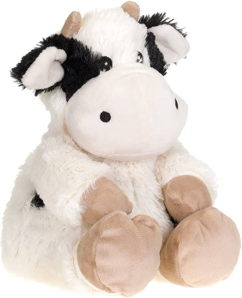 warmies Black and White Cow Microwavable, Hot or Cold for Cool Relaxation and Warm Relief, Lavend... | Amazon (US)