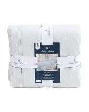 Cotton Slub Stripe Quilt Set | TJ Maxx