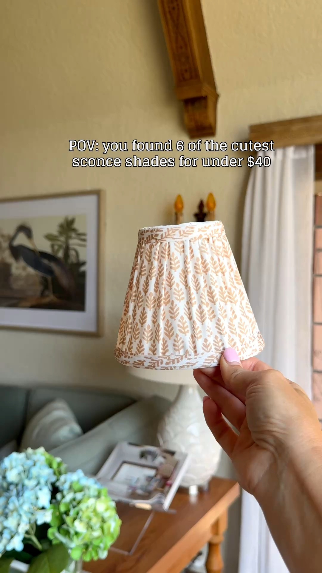 I love these patterned sconce shades from Amazon.  They come in multiple colors and are so affordable

#LTKHome #LTKdayinmylife