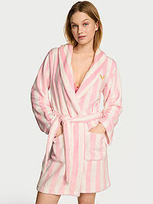 Buy Cozy Plush Robe, Black - Order Robes online - Victoria's Secret US | Victoria's Secret (US / CA )