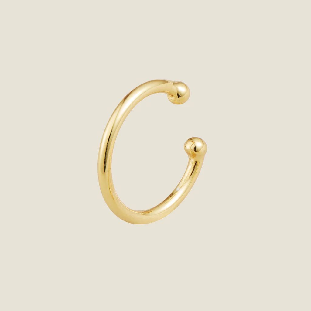Gold Essential Ear Cuff | Nickel and Suede