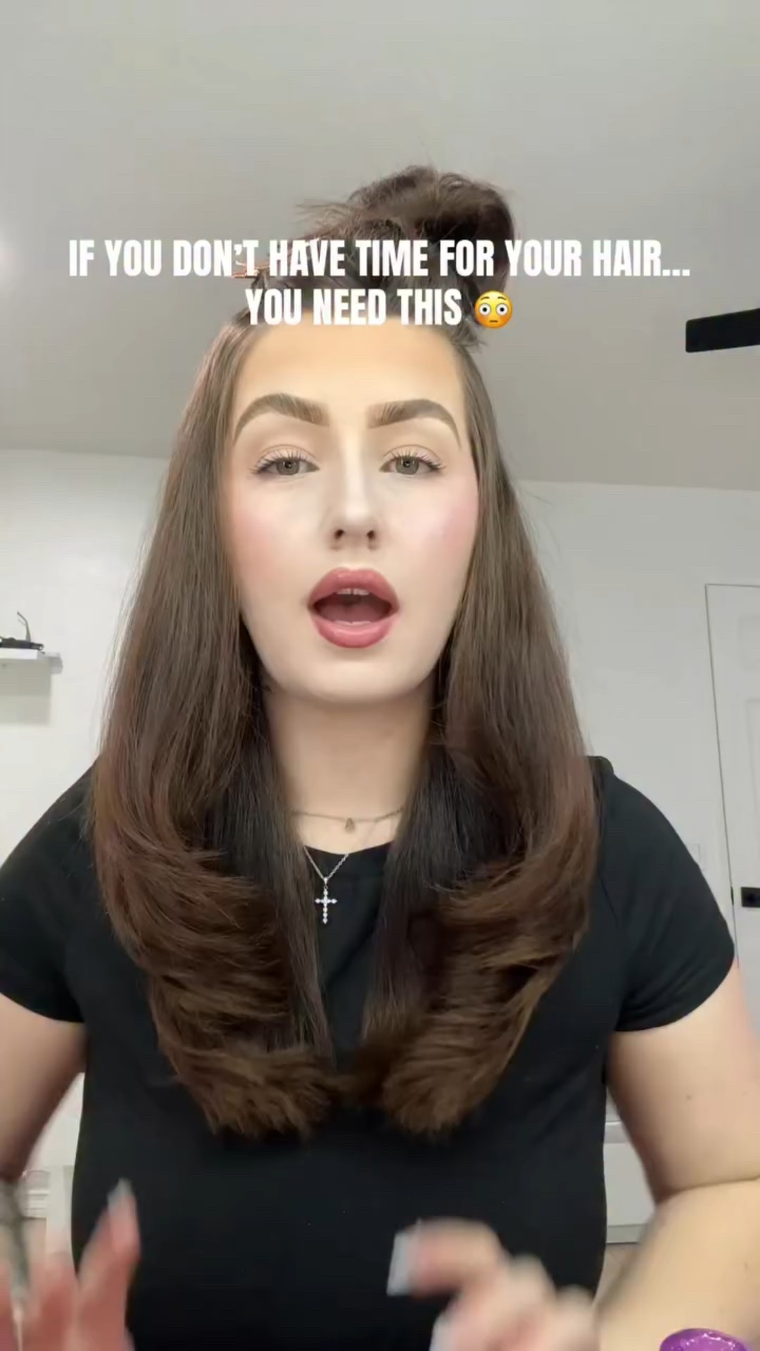 Mom bun ➝ blowout in minutes 😭🔥 This Bondi Boost infrared thermal brush is my holy grail for fast, easy salon hair at home. Perfect for busy moms who still want good hair days ✨

#LTKFinds
#LTKMom
#MomApproved
#HairRoutine
#BondiBoost