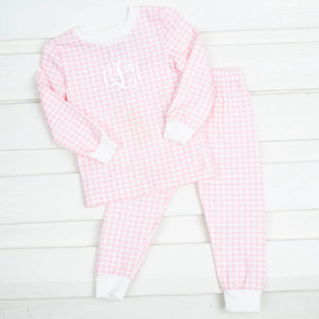Pink Gingham Tight Fitting Loungewear | Classic Whimsy