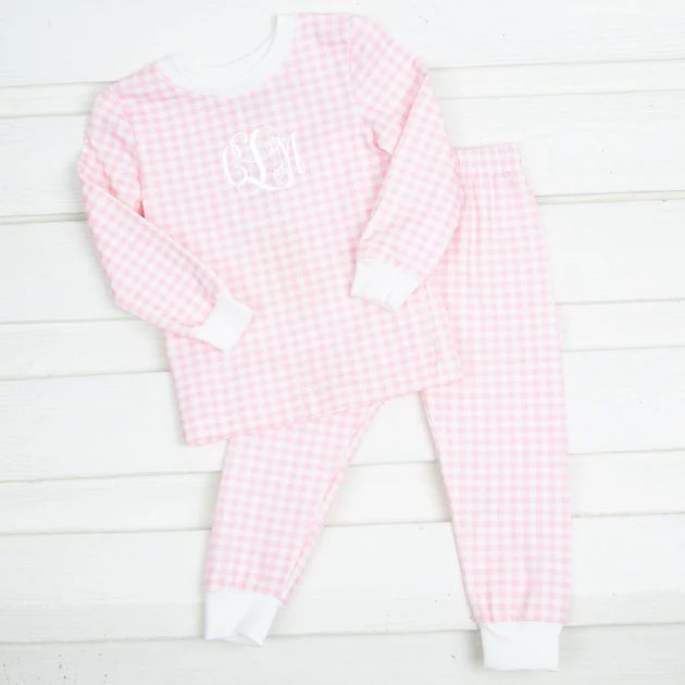 Pink Gingham Tight Fitting Loungewear | Classic Whimsy