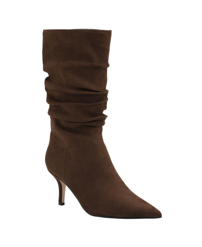 Marc Fisher Women's Manya Ruched Stiletto Boot & Reviews - Heels & Pumps - Shoes - Macy's | Macys (US)