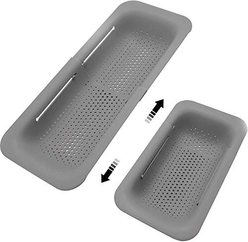 Collapsible Sink Colanders and Strainers Basket Over the Sink Colander Collapsible Colander Exten... | Amazon (US)